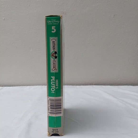 Walt Disney Cartoon Classics Volume 5 Here's Pluto VHS Video Tape 1991 - Picture 2 of 6